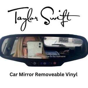 Taylor Swift Homemade Removable Car Mirror Vinyl CUSTOMIZABLE